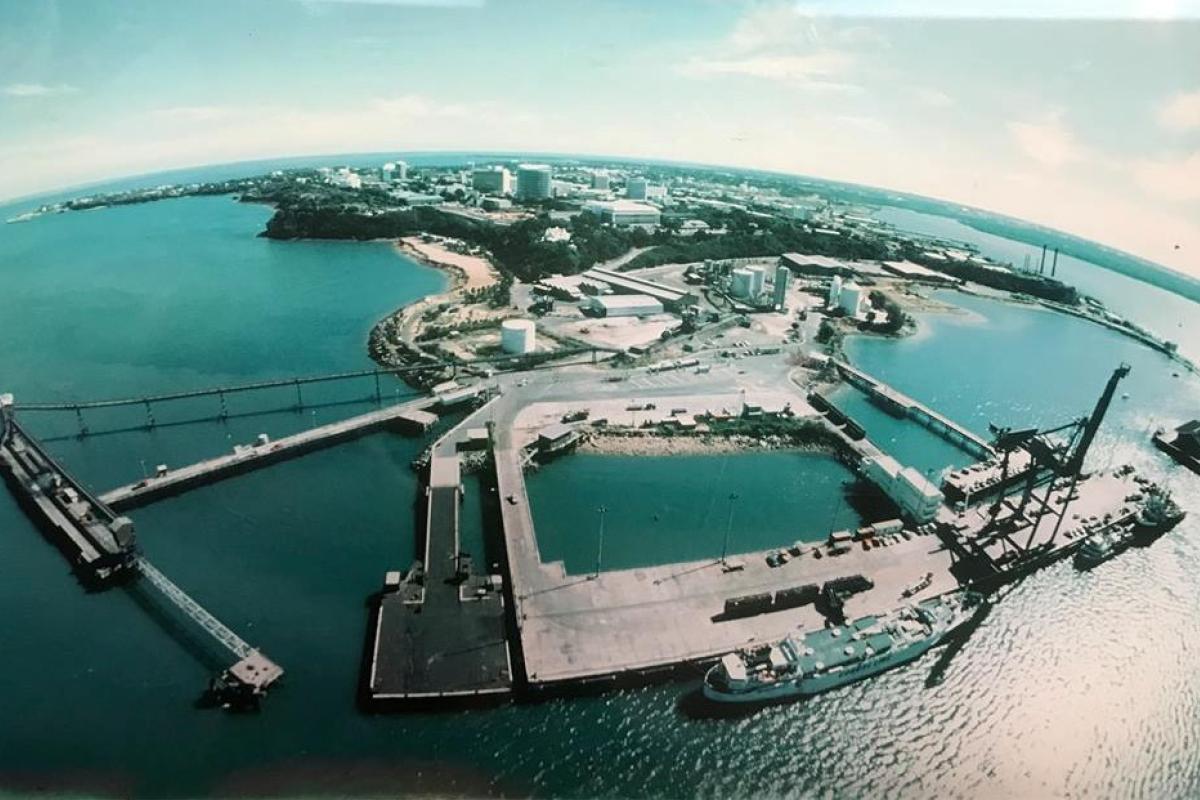 Aerial Image Fort Hill Wharf development.